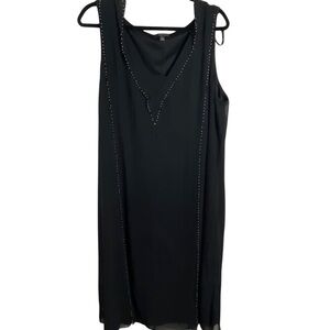 Lane Bryant Little Black Dress with Metallic Beading Sz 22